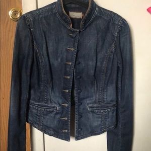 Paige military style denim jacket
